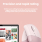 Logitech Lift vertical ergonomic mouse SmartWheel precision scrolling close-up
