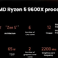 AMD Ryzen 5 9600X processor specifications graphic