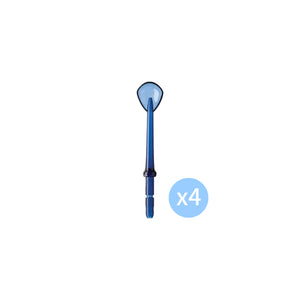 Four blue Waterpik TC-100E tongue cleaner tips