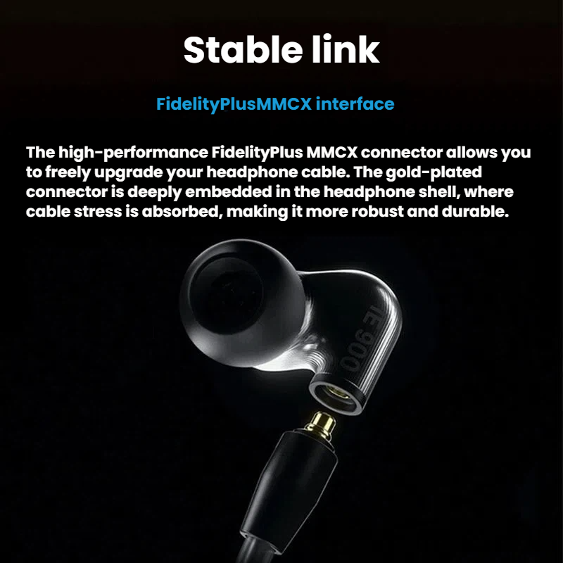 Sennheiser IE 900 precision CNC-milled aluminium housing detail