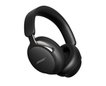 Bose QuietComfort Ultra Headphones Gen 2 in black, three-quarter view of wireless over-ear noise cancelling design