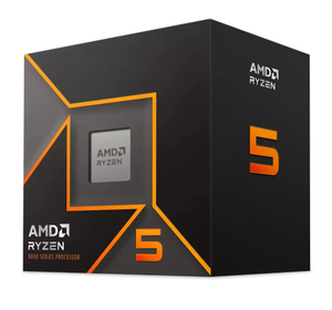 AMD Ryzen 5 9500F AM5 CPU with Wraith Stealth retail box and processor image