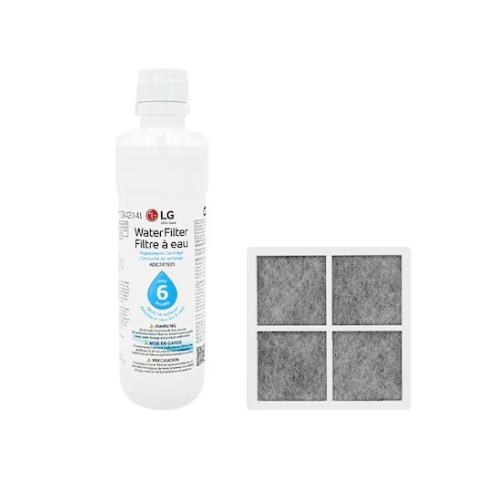 LG LT1000P & AF120S Refrigerator Water Filter and Air Filter Bundle - main product image