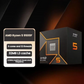 AMD Ryzen 5 9500F 6 Core 12 Threads AM5 up to 5Ghz Unlocked CPU Processor + Wraith Stealth
