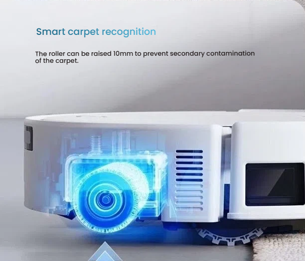 Ecovacs DEEBOT T80S OMNI ultra-slim 98mm profile fits under furniture