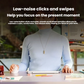 Logitech Lift vertical ergonomic mouse on home office desk
