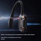 Cutaway view of Shokz OpenRun Pro headphones revealing dual silicon noise-cancelling microphone internals