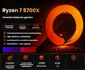 AMD Ryzen 7 5700X processor specifications graphic