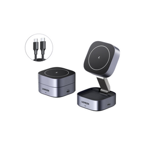 UGREEN Foldable Wireless Charger, Qi15W 2 in 1 Magsafe Fast Charging Stand – product image 1