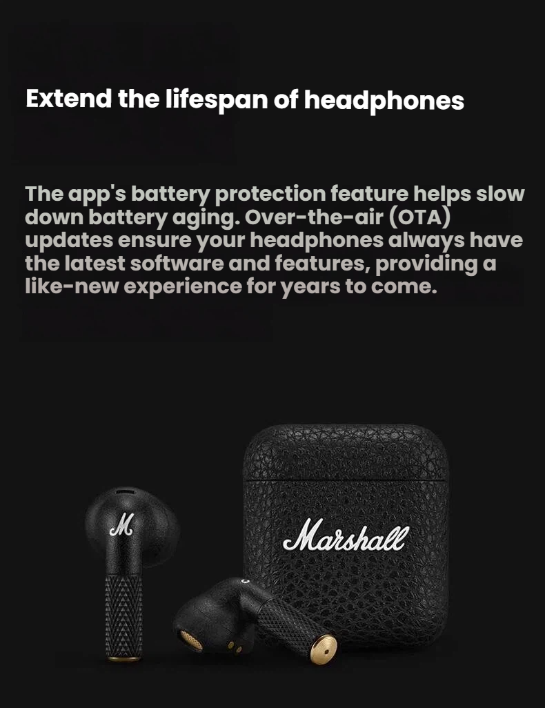 Marshall Minor IV IPX4 splash resistant rating for sweat and rain