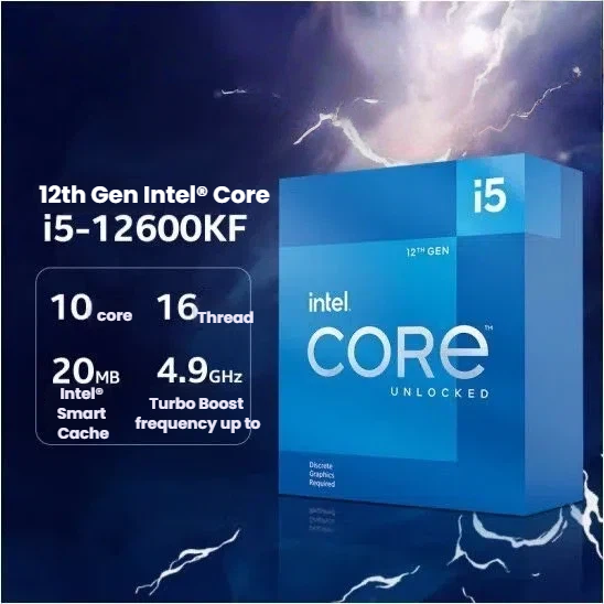 Intel Core i5-12600KF processor product image