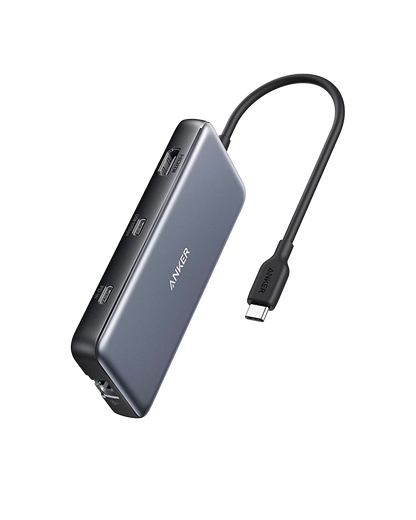 Anker 555 A8383 eight-in-one USB-C hub in black