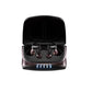 Audio-Technica ATH-TWX9 earbuds neatly stored inside the charging case with visible LED battery level indicator — ideal for on-the-go listening.