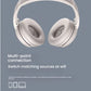 A graphic illustrating the multi-point connection feature of the Bose QuietComfort Headphones, which allows for a stable and reliable wireless connection to two devices simultaneously.