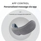Side profile of the Breo iSee M eye massager showcasing its modern design and app connectivity. Customize your massage experience using the official BREO app for personalized wellness.