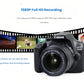 Canon EOS 1500D capturing 1920×1080 Full HD video of pets and city scenes, perfect for hybrid photo-video creators.