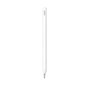 Front-facing view of the HUAWEI M-Pencil Pro in white, showcasing its minimalist design and premium finish. Compatible with HUAWEI MatePad series for professional writing, drawing, and note-taking.