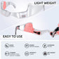 NNEOBA EMS eye massager features lightweight design (45g), USB-C fast charging in 40 minutes, 3 intensity levels, wireless wear, and up to 2 hours standby time — ideal for daily skincare routines.
