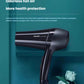 Philips DryCare Pro hairdryer with odorless hot air technology—engineered to maintain stable temperature and avoid harmful plastic fumes for safer, healthier drying.
