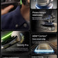 Key features of the Philips i9000 Prestige Shaver XP9202, including rotary extraction technology, precision control blade, and adaptive power.