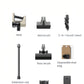 A clear 'What's in the Box' graphic for the Roborock H5, displaying all included parts: the main host, bed brush, 2-in-1 brush head, extension rod, floor brush, disposable dust bag, power adapter, dust bag holder, and charging dock.
