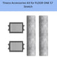 Tineco FLOOR ONE S7 Stretch accessory kit showing cleaning rollers, filters
