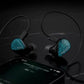 Topping ArpegEar Hane in-ear monitors placed beside a smartphone on a reflective surface, demonstrating premium build quality and compatibility with mobile devices for high-resolution audio playback.