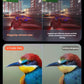 Side-by-side comparison of VITURE Pro XR glasses vs ordinary AR glasses showing superior 120Hz refresh rate and ΔE < 2.5 color calibration – delivering smooth motion and accurate visuals for gaming and media