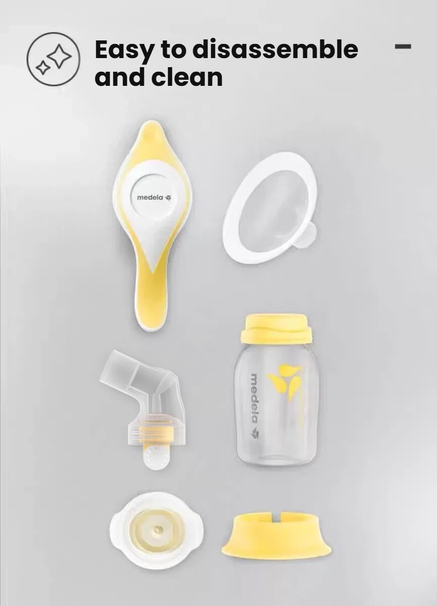 Medela Harmony Manual Breast Pump — ergonomic handle and grip detail