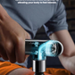 Philips PPM7303DG massage gun showing five intensity level controls
