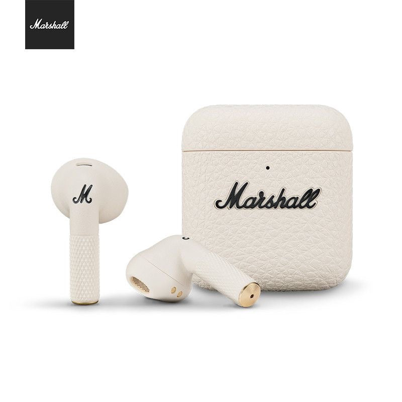 Marshall Minor IV earbuds used for everyday listening lifestyle shot