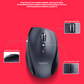 Logitech Marathon M705 wireless mouse on office desk productivity setup