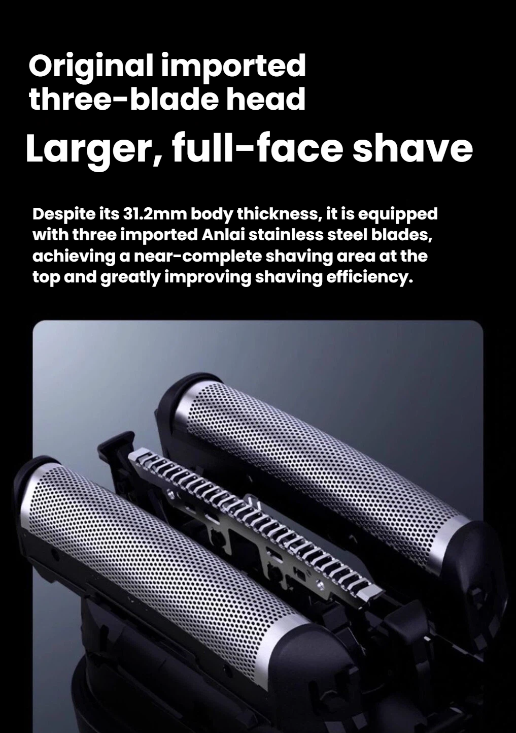 Panasonic compact shaver with SlideTouch swipe-to-open power slider