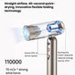 A technical diagram of the Dreame Pocket hair dryer's internal technology, highlighting the 110,000 RPM motor that produces a 70 m/s strong wind force for quick drying.