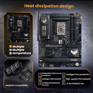 ASUS TUF GAMING Z890-PLUS WIFI motherboard heat dissipation design graphic