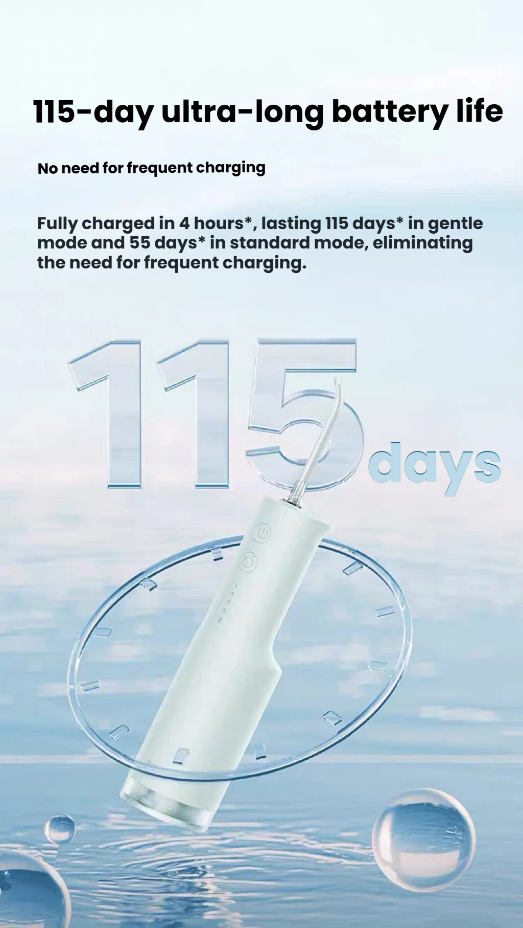 Xiaomi MIJIA F300 long battery life feature image