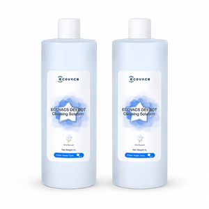 ECOVACS DEEBOT cleaning solution twin pack with two 1L Wild Bluebell bottles