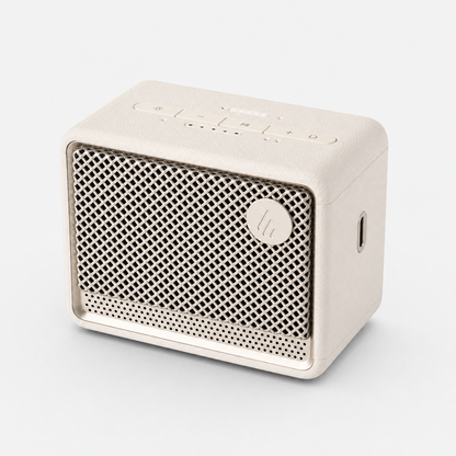 Edifier ES20 portable Bluetooth speaker in ivory, front view