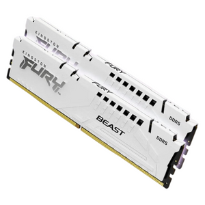 Kingston FURY Beast 32GB DDR5 6000MHz CL36 desktop memory kit in white
