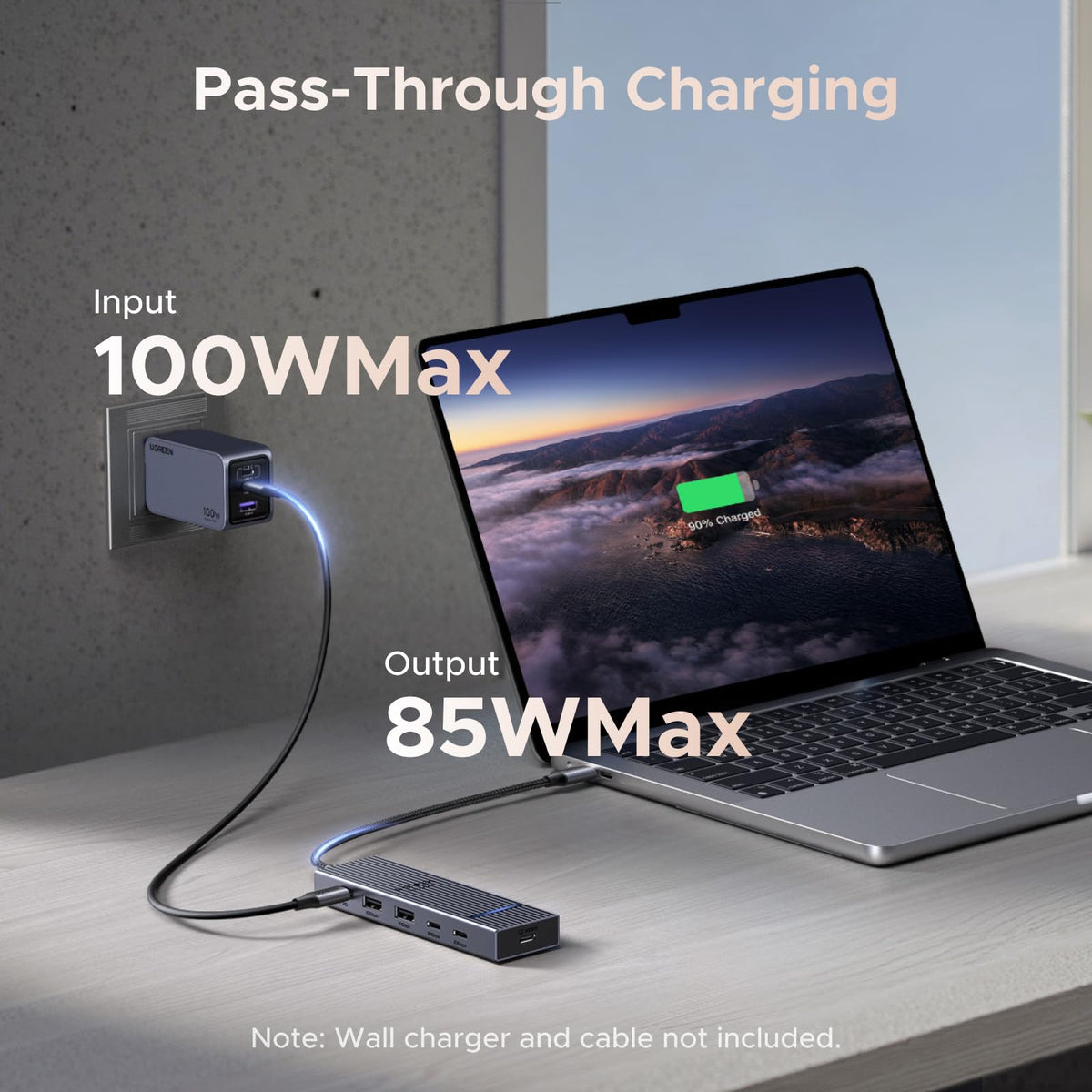 UGREEN 75775 hub with 100W Power Delivery input