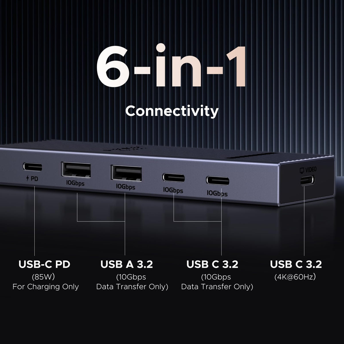 UGREEN 75775 hub with 4K 60Hz USB-C video output